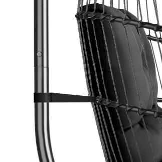 !! New Model!! Black and Dark Gray Hanging Chair Garden Chairs