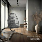 !! New Model !! Black and Dark Gray Hanging Chair !! New Model !! Black and Dark Gray Hanging Chair