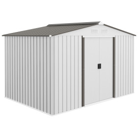 Garden Shed 277x195x192 cm in Silver and Grey Garden Shed GMS