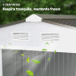 Garden Shed 277x195x192 cm in Silver and Grey