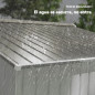 Garden Shed 277x195x192 cm in Silver and Grey