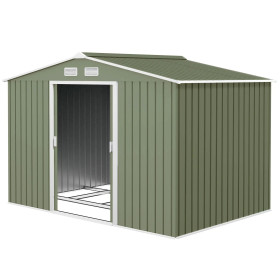Garden Shed 277x195x192 cm in Light Green Garden Shed GMS Shop