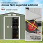Garden Shed 277x195x192 cm in Light Green