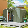 Garden Shed 277x195x192 cm in Light Green