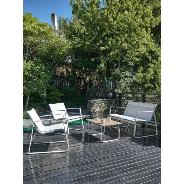 4-Seater Garden Furniture Set - Black and Beige Home GMS Shop
