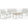 4-Seater Garden Furniture Set - Black and Beige Home GMS Shop