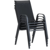 Silla de jardín de metal y textil Sillas de jardín GMS Shop