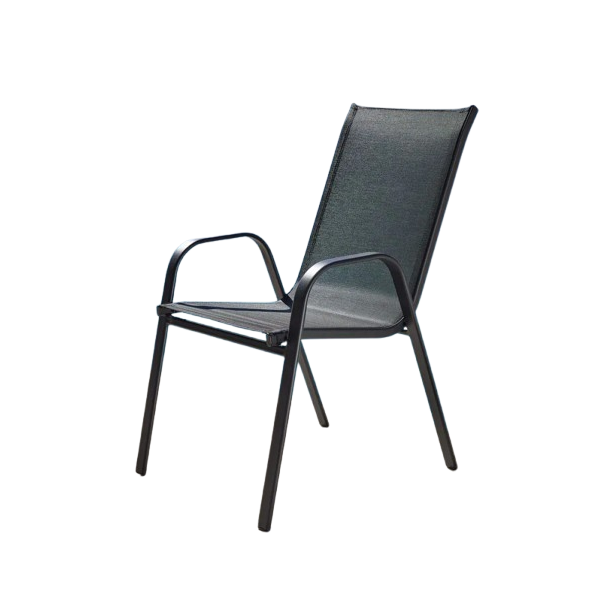 Silla de jardín de metal y textil Sillas de jardín GMS Shop