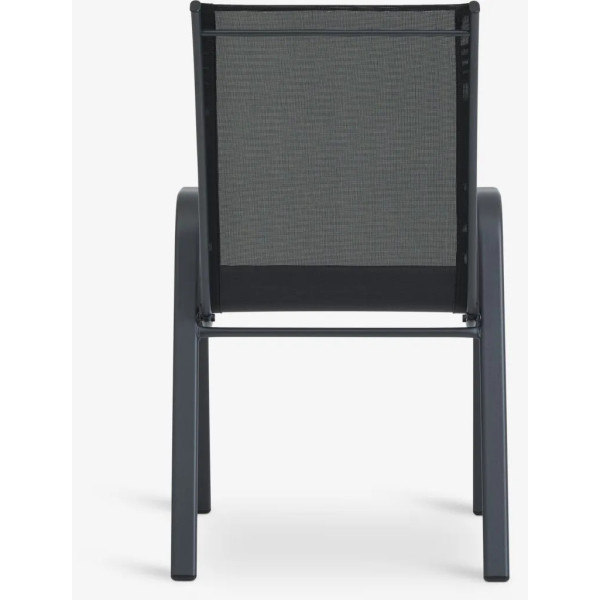 Silla de jardín de metal y textil Sillas de jardín GMS Shop