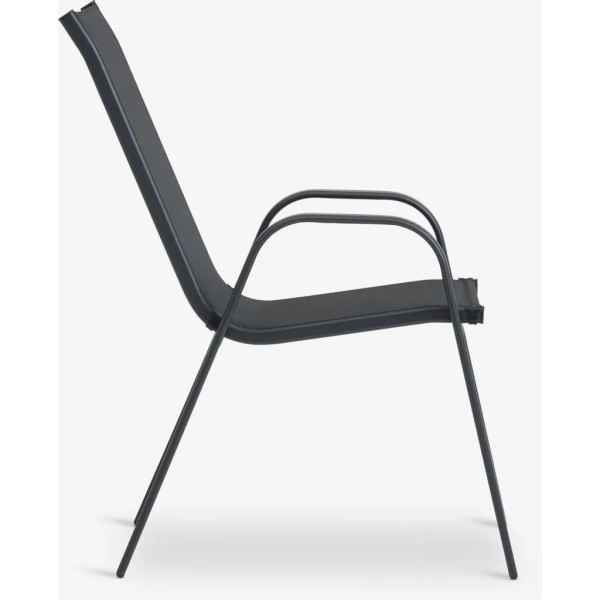 Silla de jardín de metal y textil Sillas de jardín GMS Shop