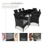 Elegant Rattan Garden Furniture Set for 8 People