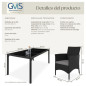 Elegant Rattan Garden Furniture Set for 8 People