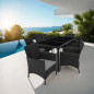 Elegant Rattan Garden Furniture Set for 8 People