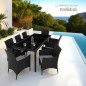 Elegant Rattan Garden Furniture Set for 8 People