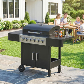 Barbacoa de Gas con 6 Quemadores Inicio GMS Shop
