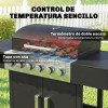 Barbacoa de Gas con 6 Quemadores Inicio GMS Shop