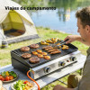 Gas Griddle with 3 Burners, 7.5 kW Home GMS Shop