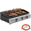 Plancha de gas con 3 Quemadores 7,5 kW Inicio GMS Shop