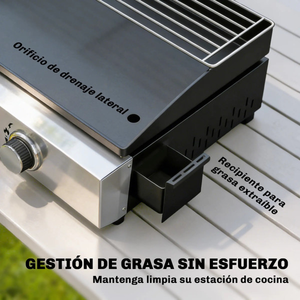 Plancha de gas con 3 Quemadores 7,5 kW Inicio GMS Shop