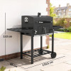 Outsunny Barbacoa de Carbón Inicio GMS Shop