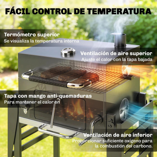 Outsunny Barbacoa de Carbón Inicio GMS Shop
