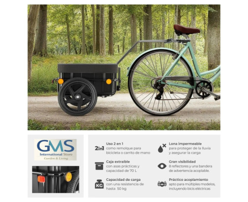 🚲 Remolque de bicicleta Camping y aire libre GMS Store