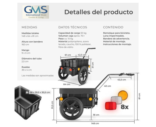 🚲 Remolque de bicicleta