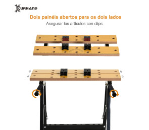 Folding Workbench – Multi Purpose Portable Work Table Home GMS