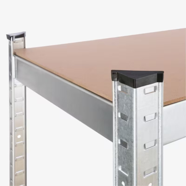 Pack of 10 Galvanized Shelving Units with 5 Shelves, 180x90x40 cmGMS20251070Metal Shelving