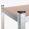 Pack of 10 Galvanized Shelving Units with 5 Shelves, 180x90x40 cmGMS20251070Metal Shelving