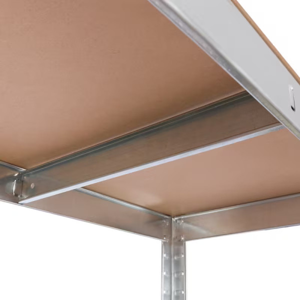 Pack of 10 Galvanized Shelving Units with 5 Shelves, 180x90x40 cmGMS20251070Metal Shelving