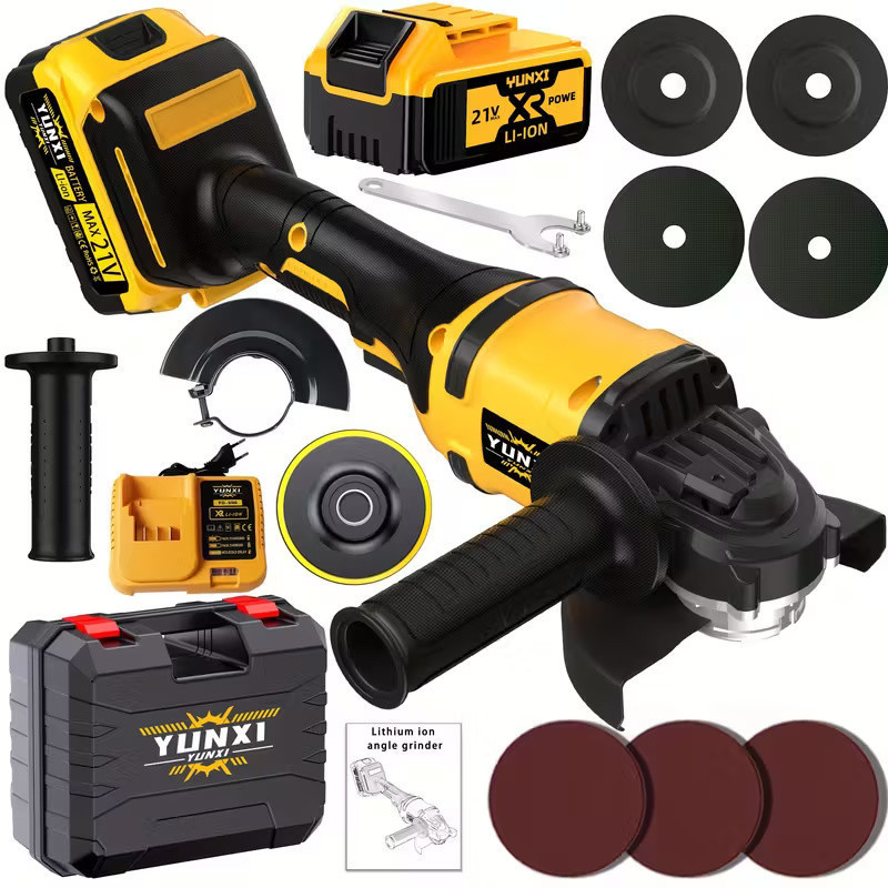 New YUNXI 21V Cordless Angle Grinder New YUNXI 21V Cordless Angle Grinder