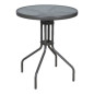 Round Garden Table 60x72 cm