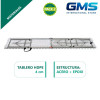 2-Pack Solid Folding Benches 180x30x43cm, Seats 6 People Garden