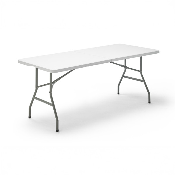 Folding Resin Table 180x70x74 cm – White Home GMS Shop