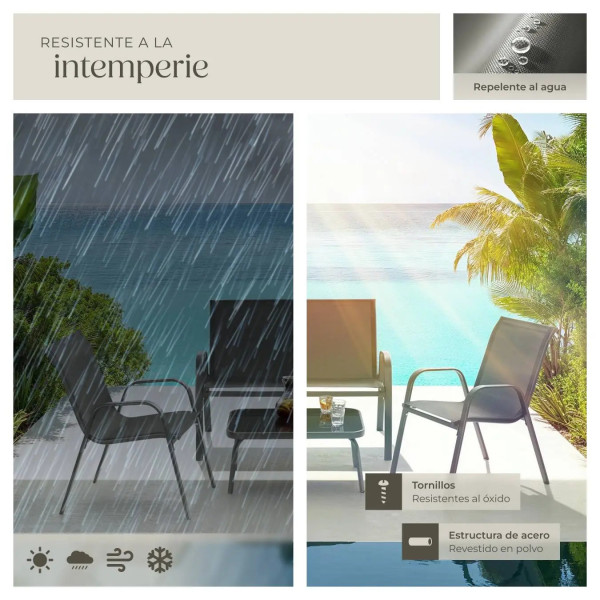 NORA Garden Set Anthracite Garden Furniture Sets GMS Shop