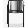 Black Table (Ø60) + 2 Black Chairs Garden Furniture Sets GMS