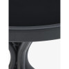 Black Table (Ø60) + 2 Black Chairs Garden Furniture Sets GMS