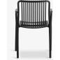 Silla apilable Negro Silla apilable Negro