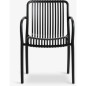 Silla apilable Negro Silla apilable Negro