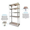 Metal Shelving Units, Set of 2, 180x90x40cm20251061Metal Shelving