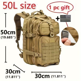 Camouflage Tactical Backpack Grey 50LGMS XN169891Suitcases and Backpacks